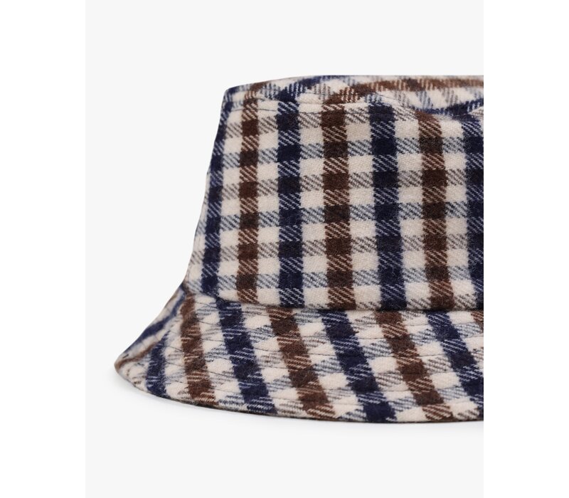 Aquascutum Active iconic club check merino wool bucket hat