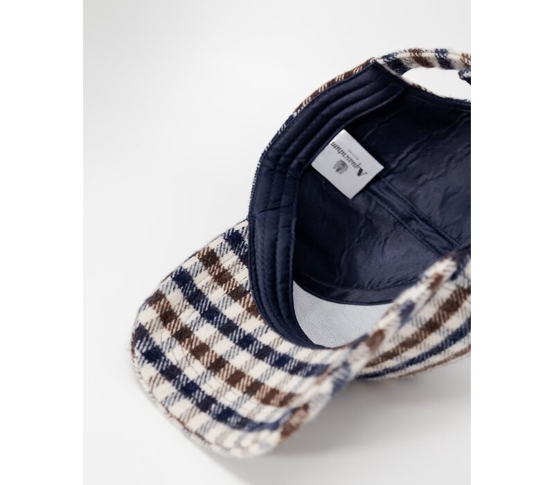 Aquascutum Active iconic club check merino wool baseball cap
