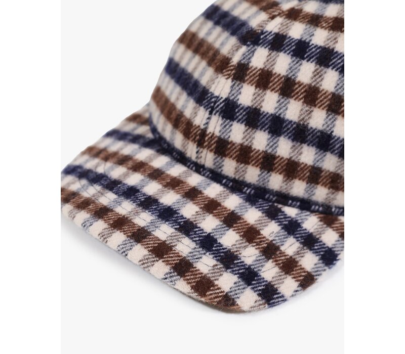 Aquascutum Active iconic club check merino wool baseball cap