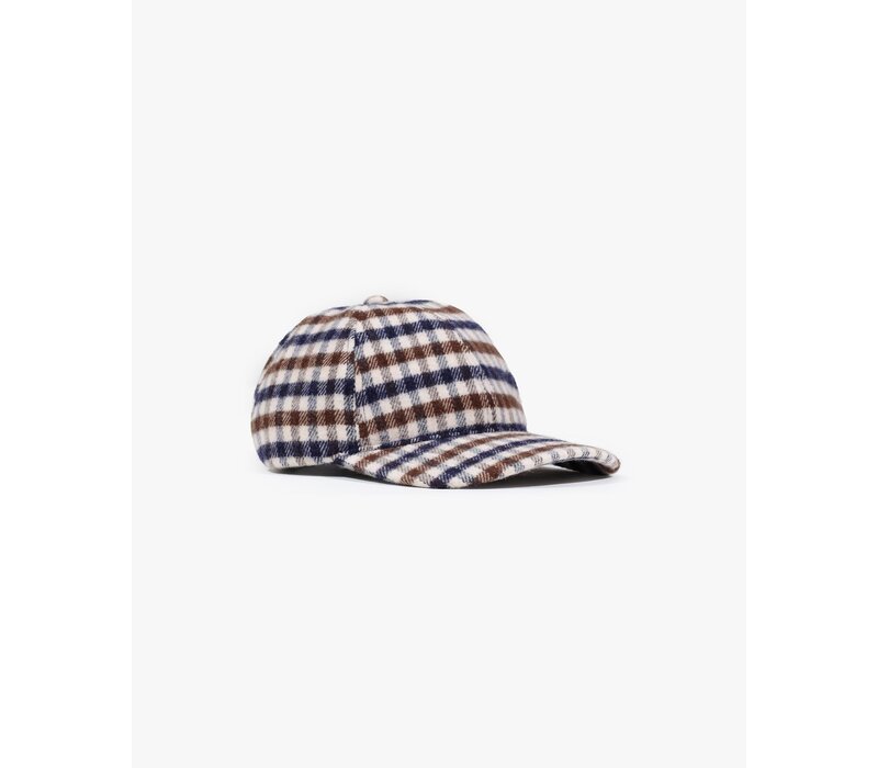 Aquascutum Active iconic club check merino wool baseball cap