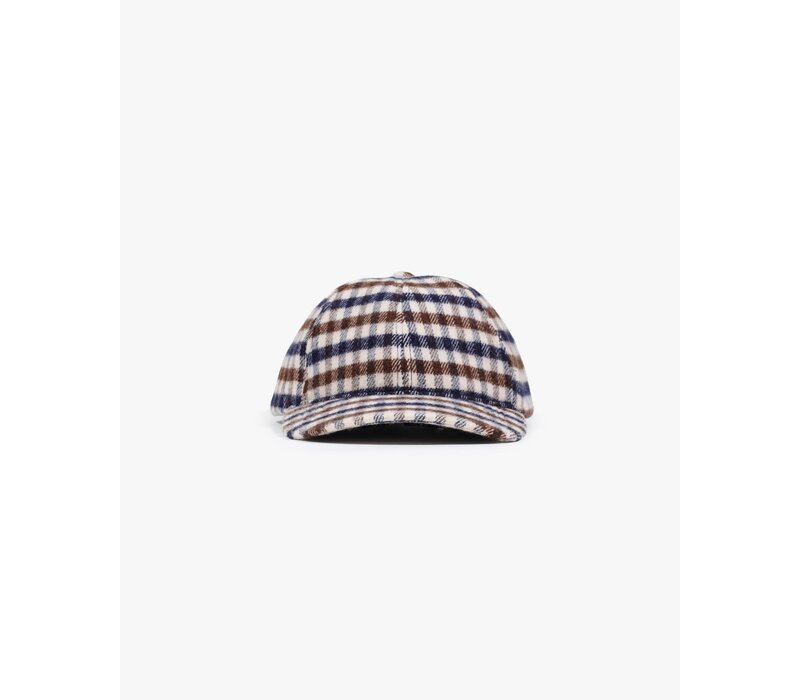 Aquascutum Active iconic club check merino wool baseball cap
