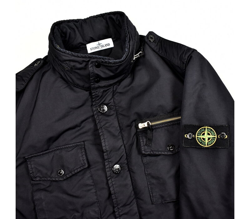 Stone Island black david-tc field jacket XL