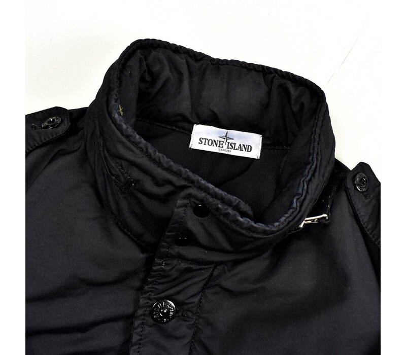 Stone Island black david-tc field jacket XL