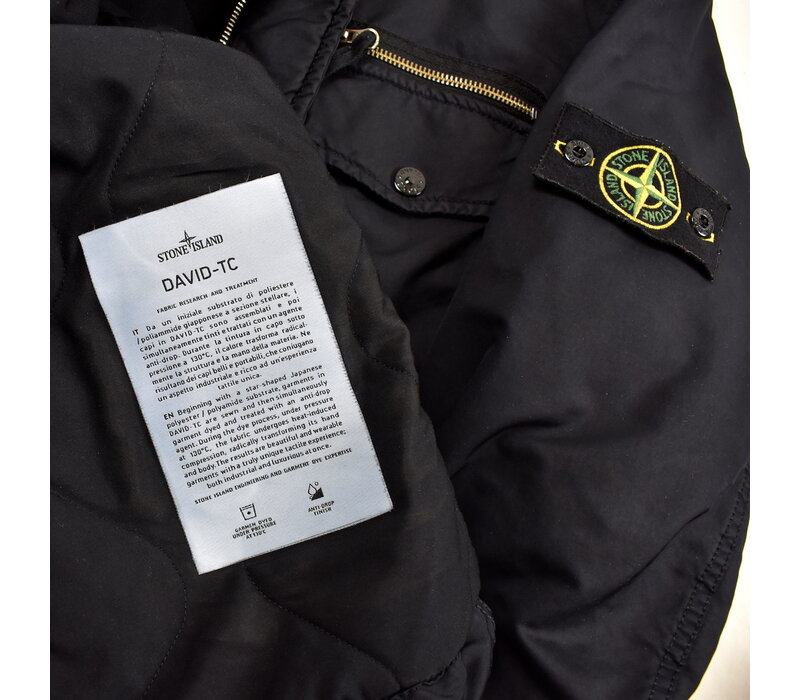 Stone Island black david-tc field jacket XL
