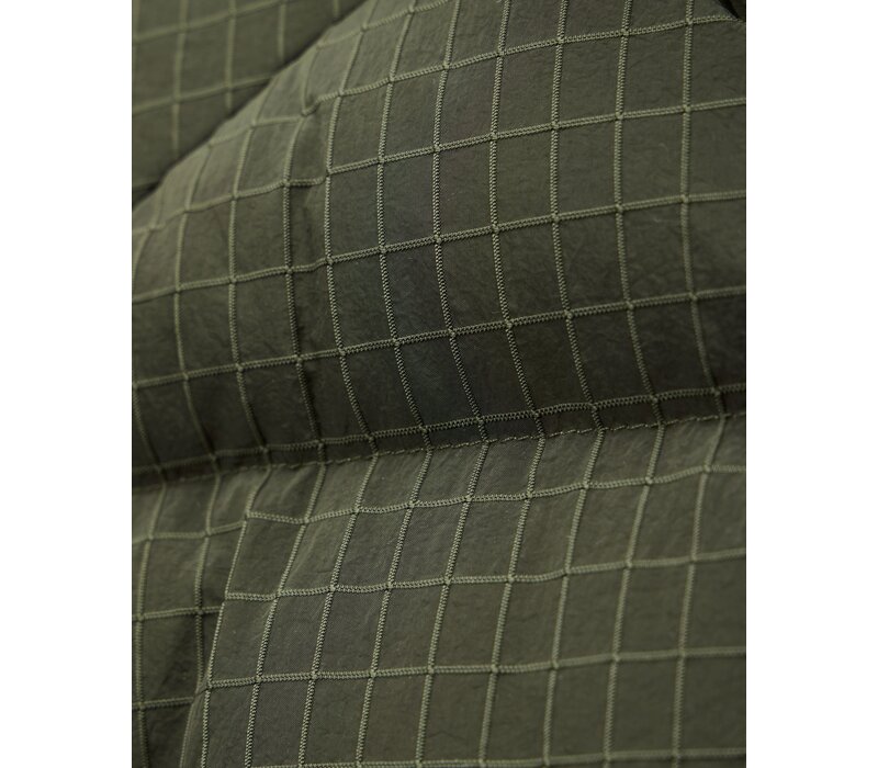 Weekend Offender Lombardo Primaloft lined puffer parka Black Forrest Green