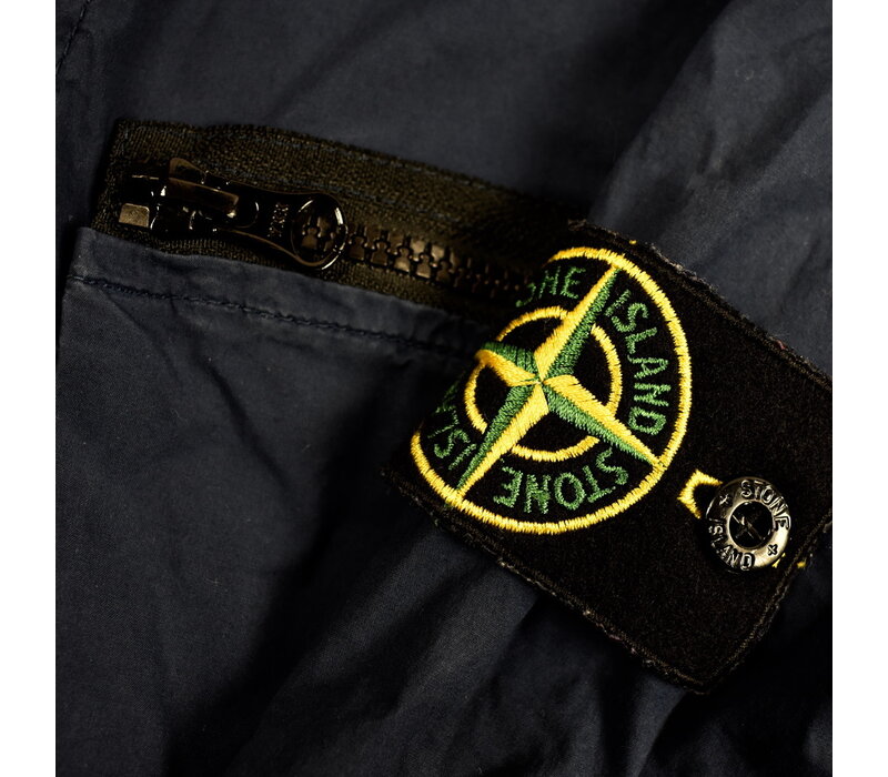 Stone Island navy multi pocket tela paracadute overshirt M