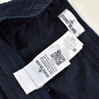 Stone Island navy linoflax re-t cargo trousers 31