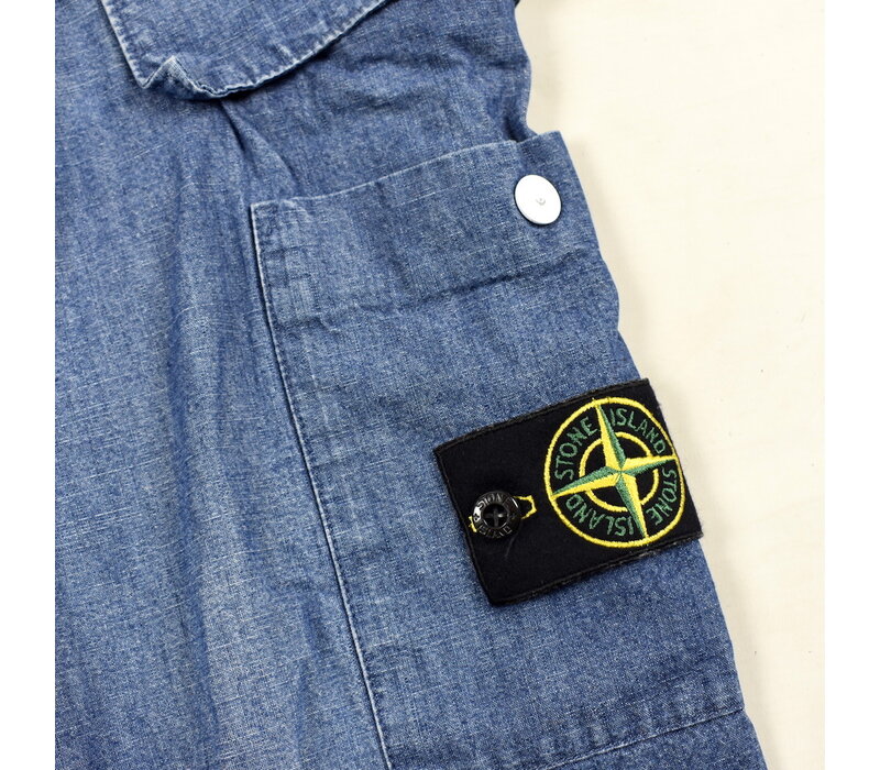 Stone Island blue denim re-t cargo trousers 30