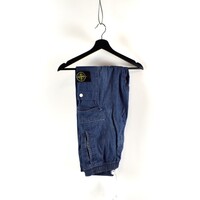Stone Island blue denim re-t cargo trousers 30