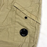 C.P. Company beige garment dyed cotton lens pocket cargo pants 46