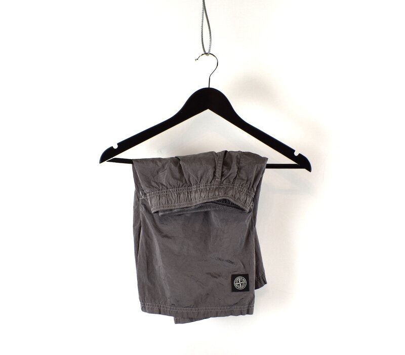 Stone Island burgundy red cotton swim shorts S