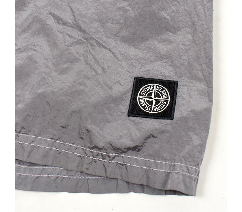 Stone Island burgundy red cotton swim shorts S