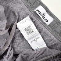 Stone Island burgundy red cotton swim shorts S