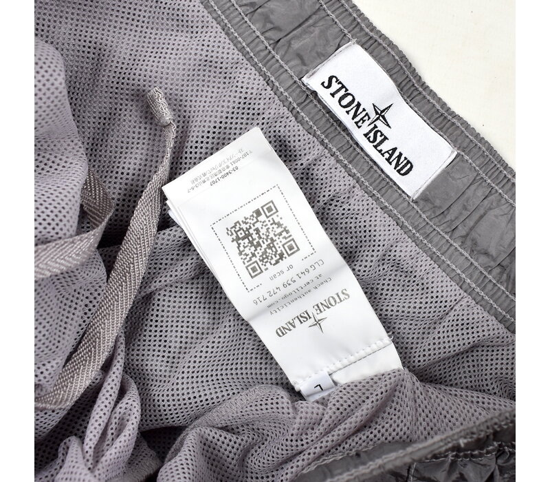 Stone Island burgundy red cotton swim shorts S