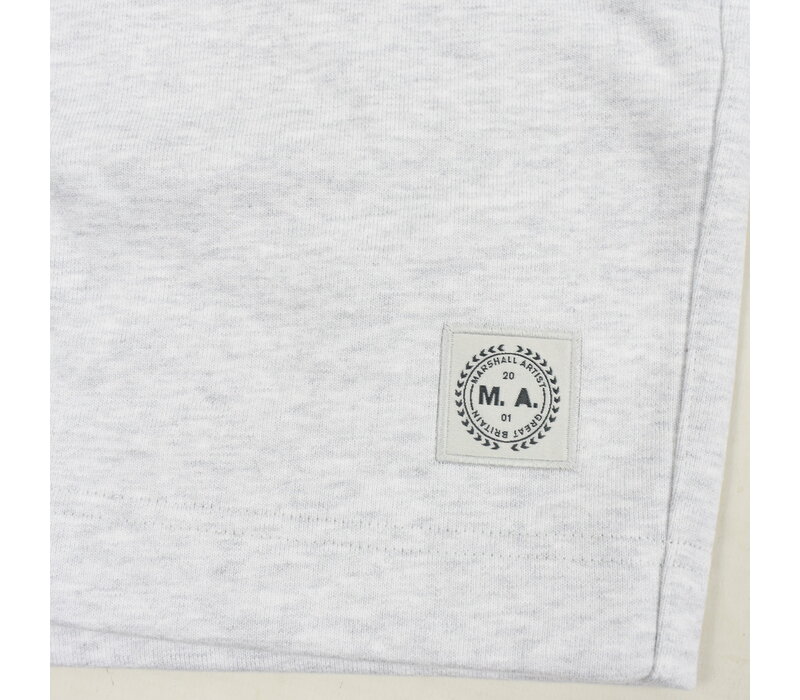 Marshall Artist foundation fleece short Snow Marl Grey