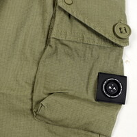 Marshall Artist Arniston garment dyed cotton ripstop cargo short Khaki Green