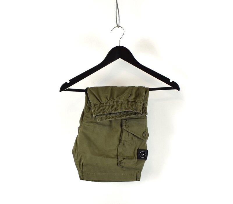 Marshall Artist Arniston garment dyed cotton ripstop cargo short Khaki Green