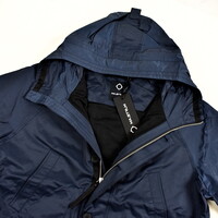 MA.STRUM full zip hooded spotter parka jacket Ink Navy