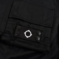 MA.STRUM collared delta l1 jacket Jet Black