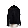 Stone Island dark brown hooded detachable liner full zip sweat L