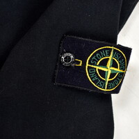 Stone Island dark brown hooded detachable liner full zip sweat L