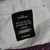 Stone Island shadow project purple nylon metal spider watro hooded jacket S