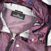 Stone Island shadow project purple nylon metal spider watro hooded jacket S