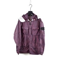 Stone Island shadow project purple nylon metal spider watro hooded jacket S