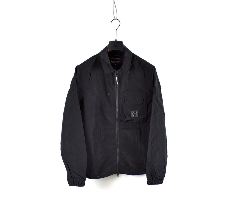 Marshall Artist Carico nylon full zip overshirt Black