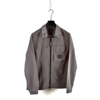 Marshall Artist Carico nylon full zip overshirt Volcanic Grey