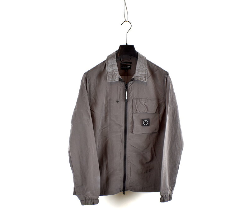 Marshall Artist Carico nylon full zip overshirt Volcanic Grey