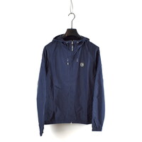Marshall Artist Fairfax nylon full zip hooded jacket Navy