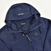Marshall Artist Fairfax nylon full zip hooded jacket Navy
