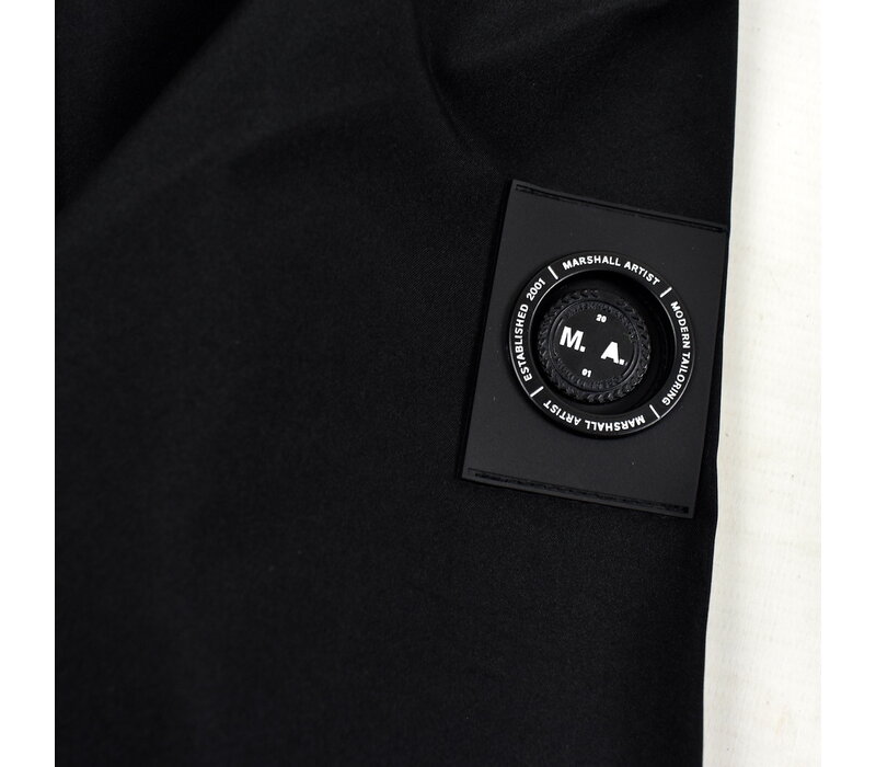 Marshall Artist bonded polyester liteshell Brunswick trench coat Black