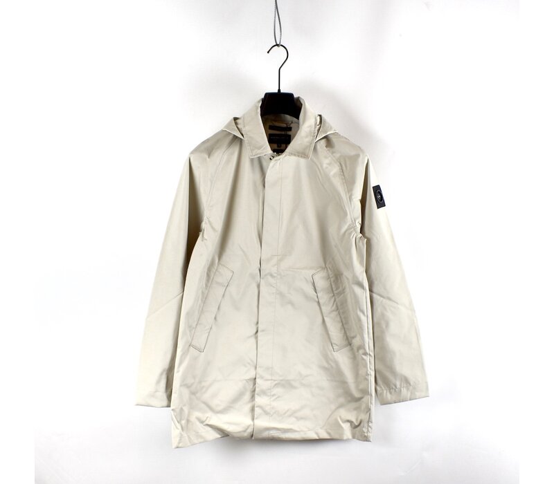Marshall Artist bonded polyester liteshell Brunswick trench coat Stone