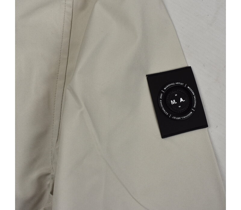 Marshall Artist bonded polyester liteshell Brunswick trench coat Stone