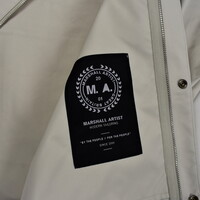 Marshall Artist bonded polyester liteshell Brunswick trench coat Stone