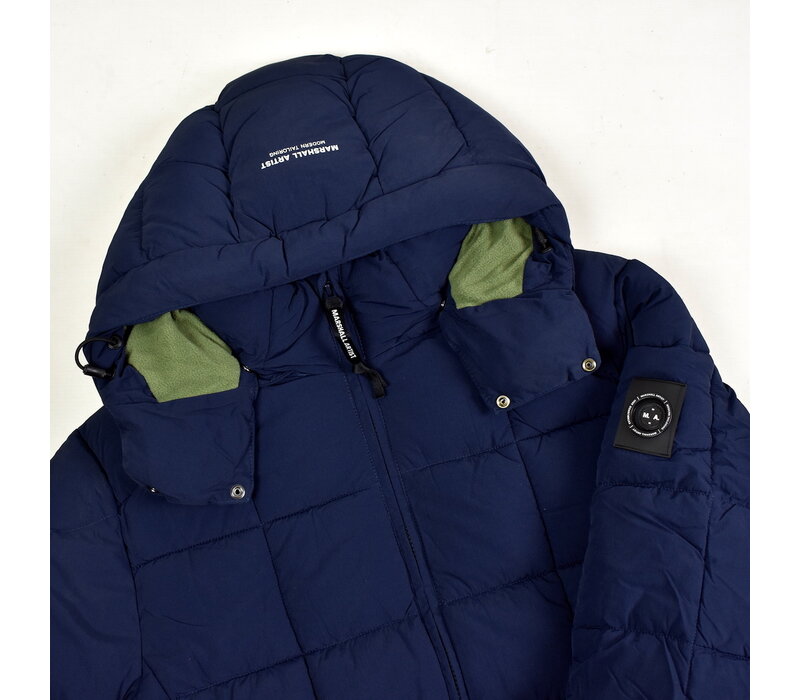 Marshall Artist Yukon hooded bubble jacket Navy