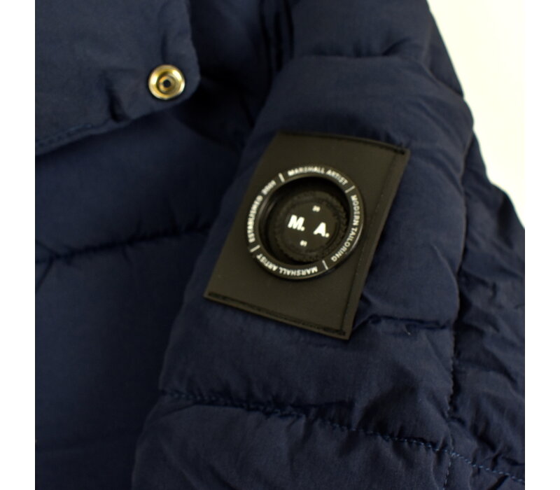 Marshall Artist Yukon hooded bubble jacket Navy