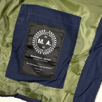 Marshall Artist Yukon hooded bubble jacket Navy