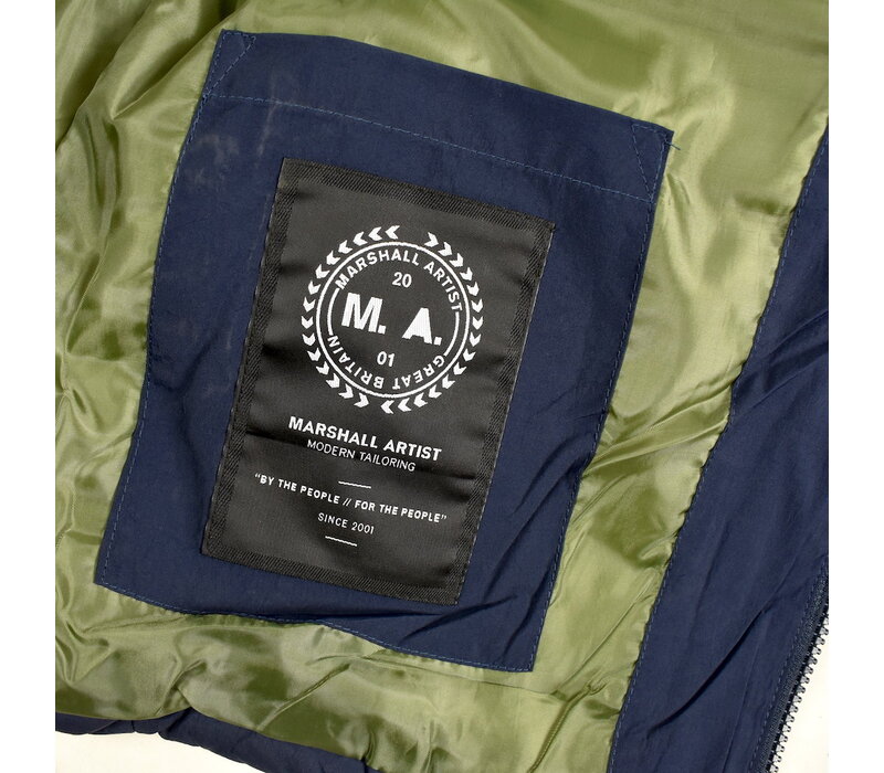 Marshall Artist Yukon hooded bubble jacket Navy