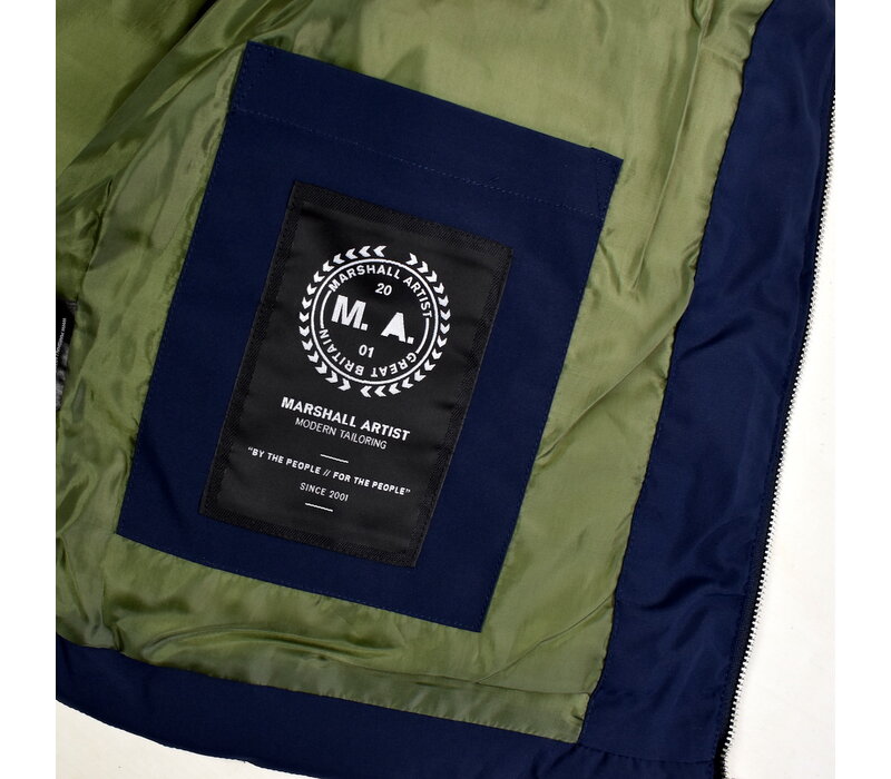 Marshall Artist Capilano bubble vest Navy