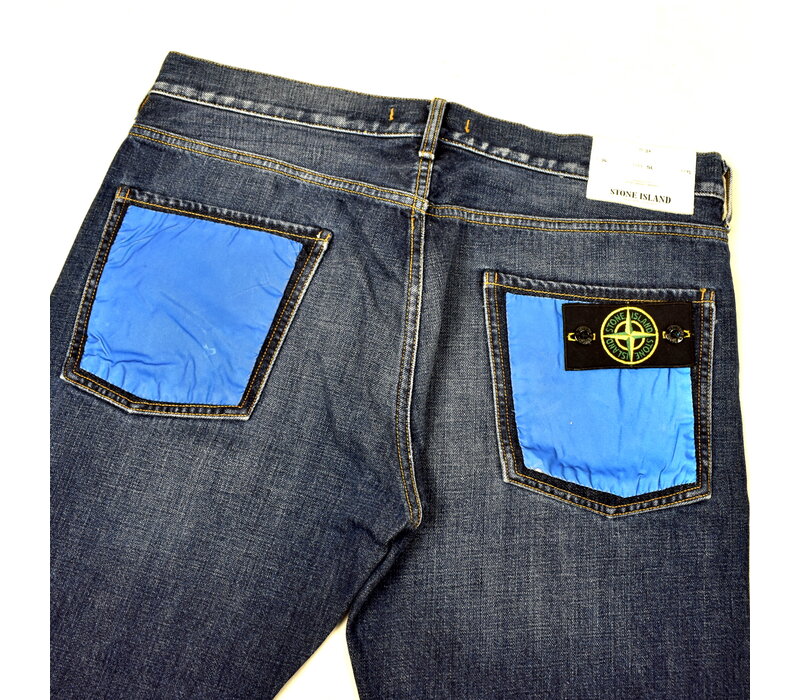 Stone Island navy reflective pockets sl jeans 34