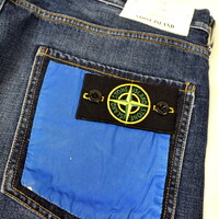 Stone Island navy reflective pockets sl jeans 34