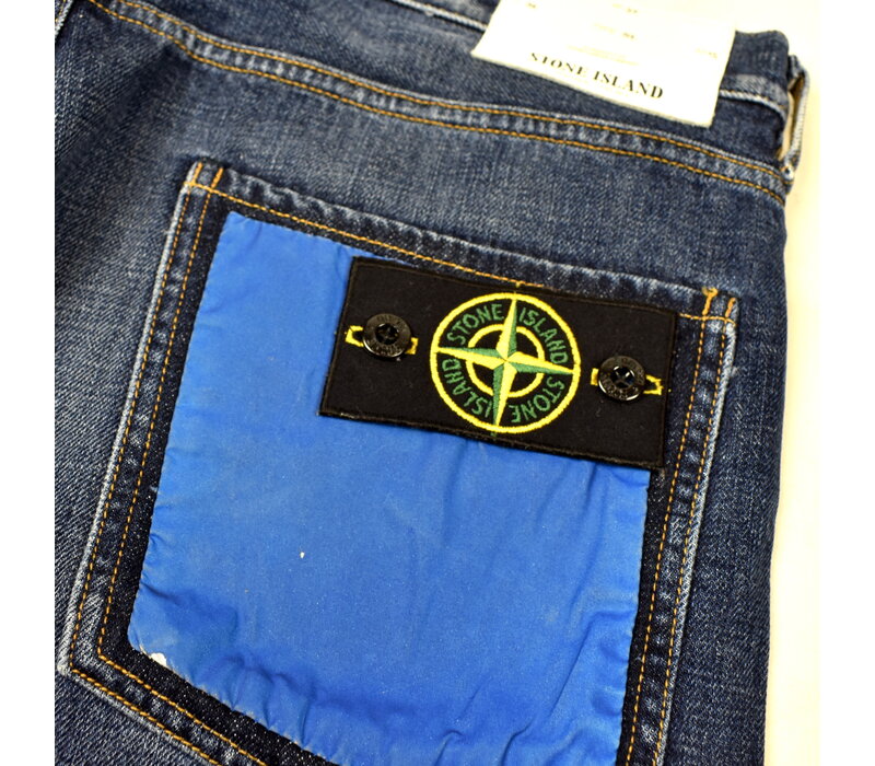 Stone Island navy reflective pockets sl jeans 34