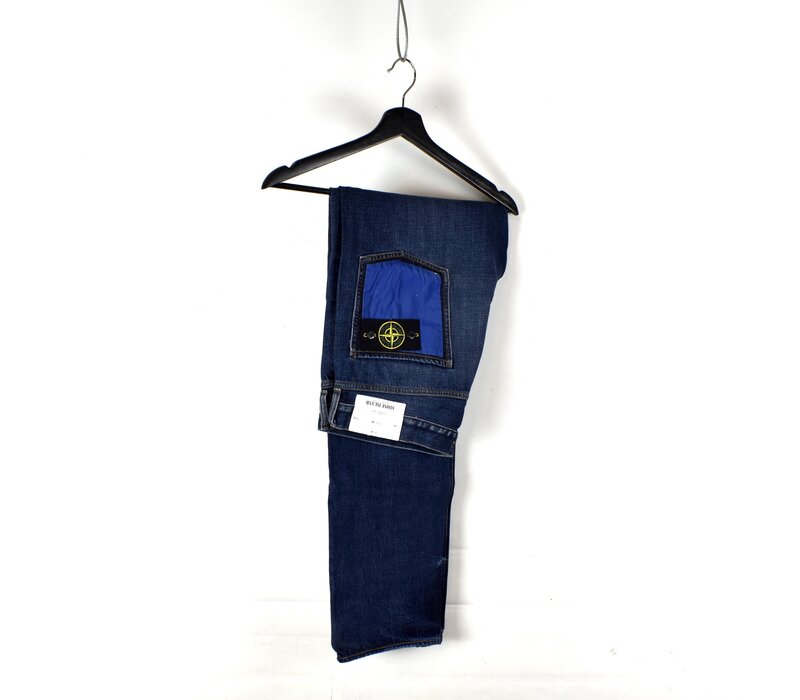 Stone Island navy reflective pockets sl jeans 34