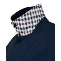 Aquascutum soft shell trench coat Navy