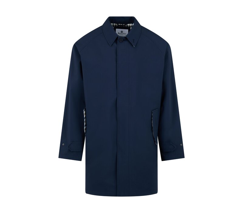 Aquascutum soft shell trench coat Navy