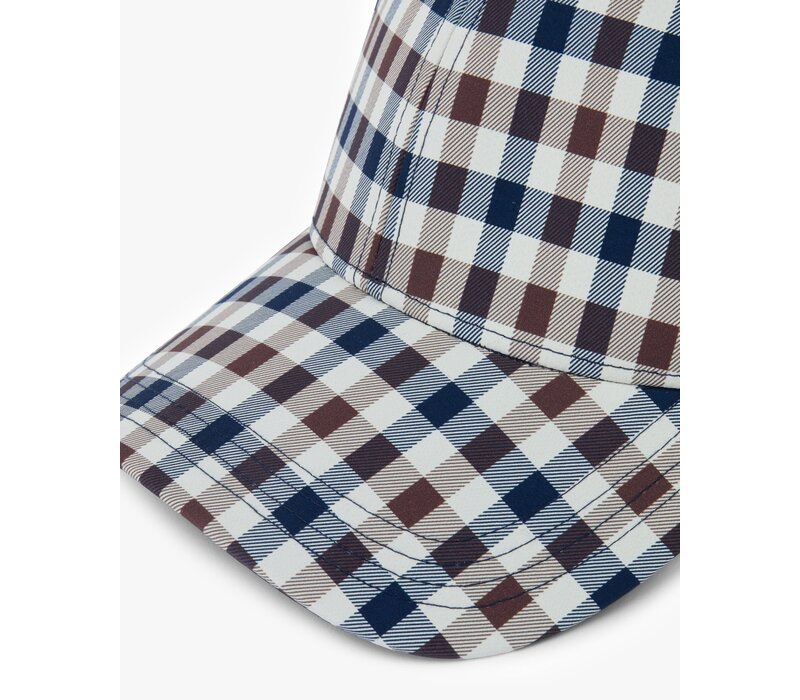Aquascutum Active iconic club check lamina baseball cap