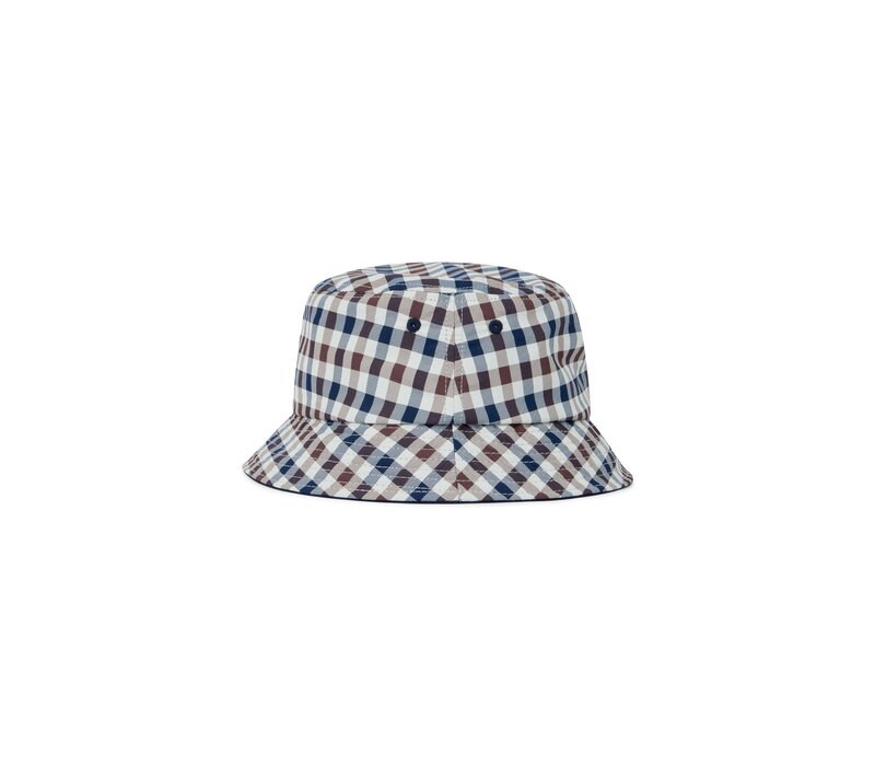 Aquascutum Active iconic club check lamina bucket hat
